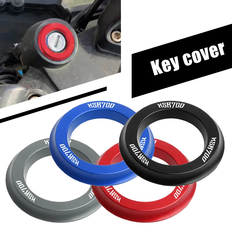 Key Switch Ring Motorcycle Ignition Cover CNC Aluminum Alloy Decorative Ring Motorcycle Accessories for XSR700 ABS 2016-2020