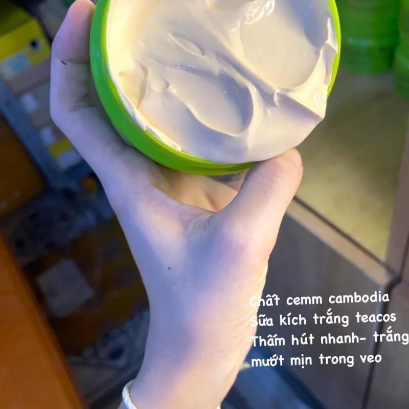 

Body Sữa Kích Trắng TEACOS Hu 200g Sua Duong Kich Trang , Remove Dark Skin Blemishes, White Lightening