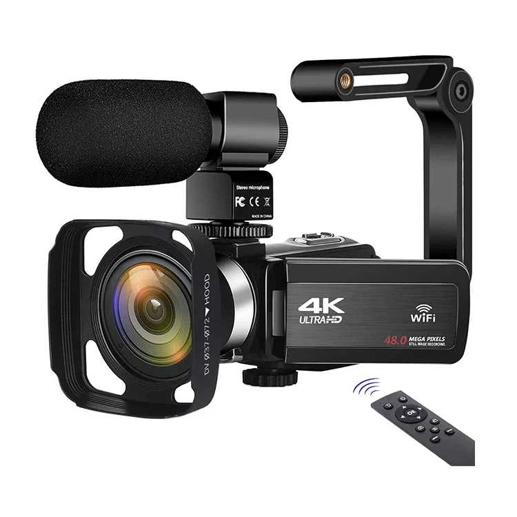 Live Streaming For Youtube Video Call Auto Focus Function Recording 4K Video Camcorder