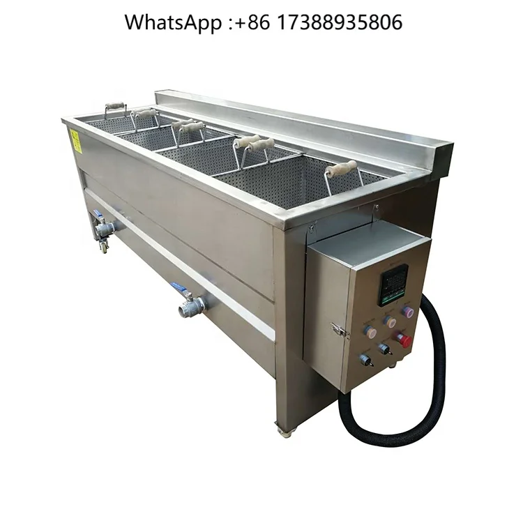 High Efficiency Industrial Stainless Steel Carrot Cabbage Potato Blanching Machine / Food Vegetable Precooking Machine Price