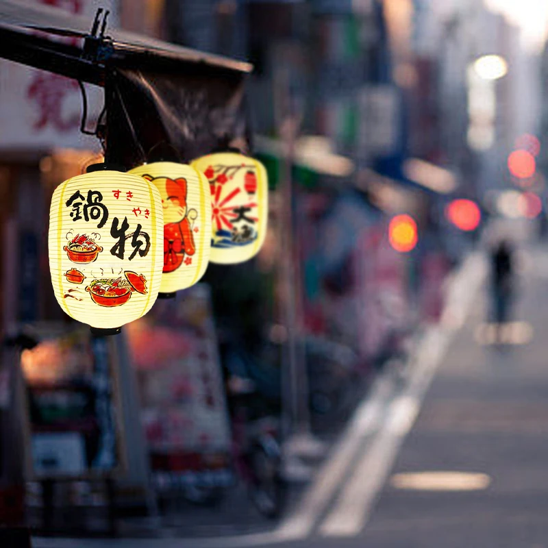 Linternas japonesas, linterna larga impermeable para restaurante, Bar, Hotel, decoración para festivales, suministros para fiestas de cumpleaños y bodas, linternas