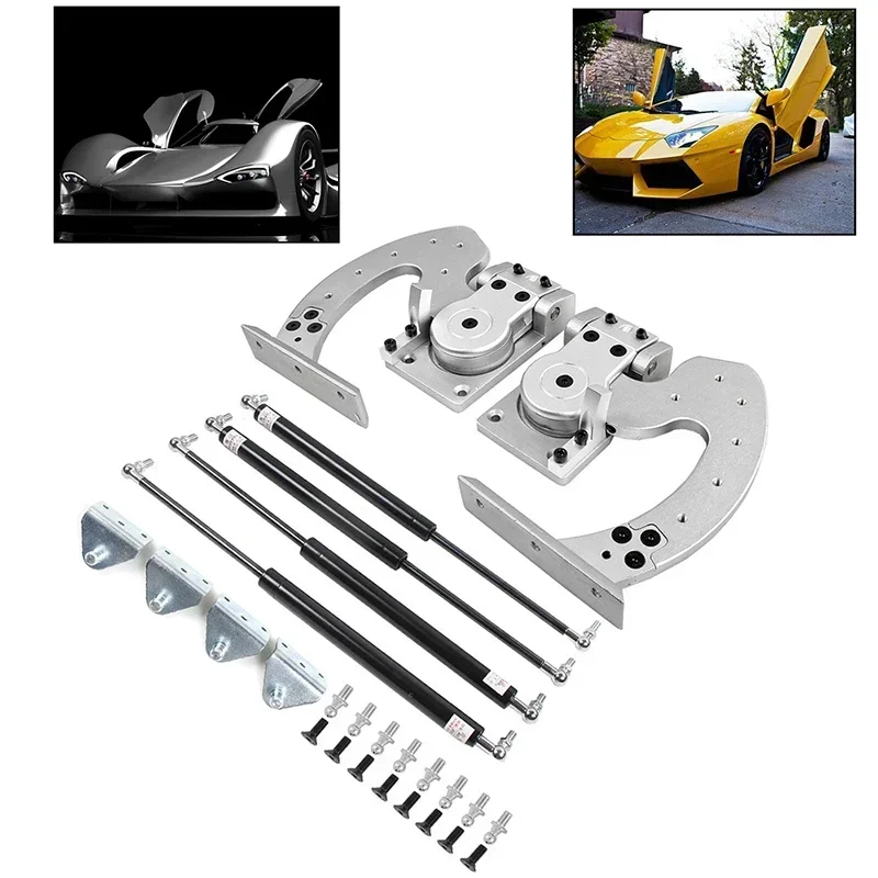 Car Scissor Door Modification Accessories Universal Stainless Steel Scissor Door Hinge Screw Fixed Without Welding Installation