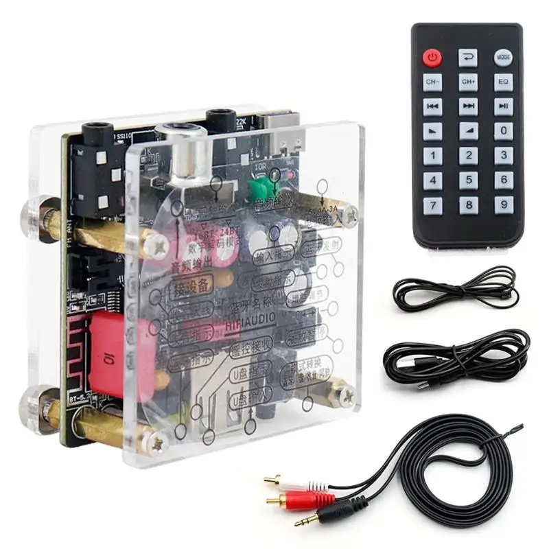 

652F Bluetooth-совместимый модуль приемника звука без потерь TDA2822 декодирование звука, декодирование усилителя беспроводного