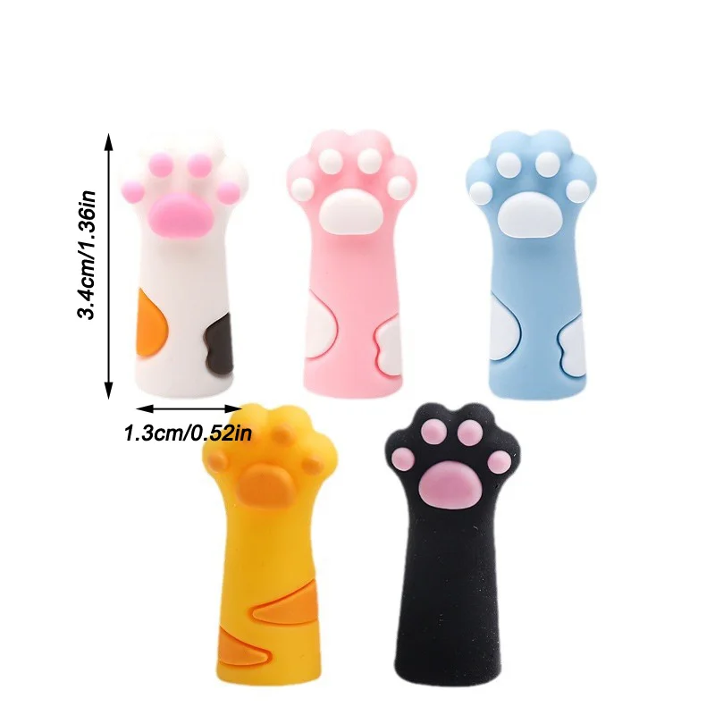 5/10/15 Cat Claw knitting stopper Multi-color knitting needle point protection silicone knitting and crochet supplies