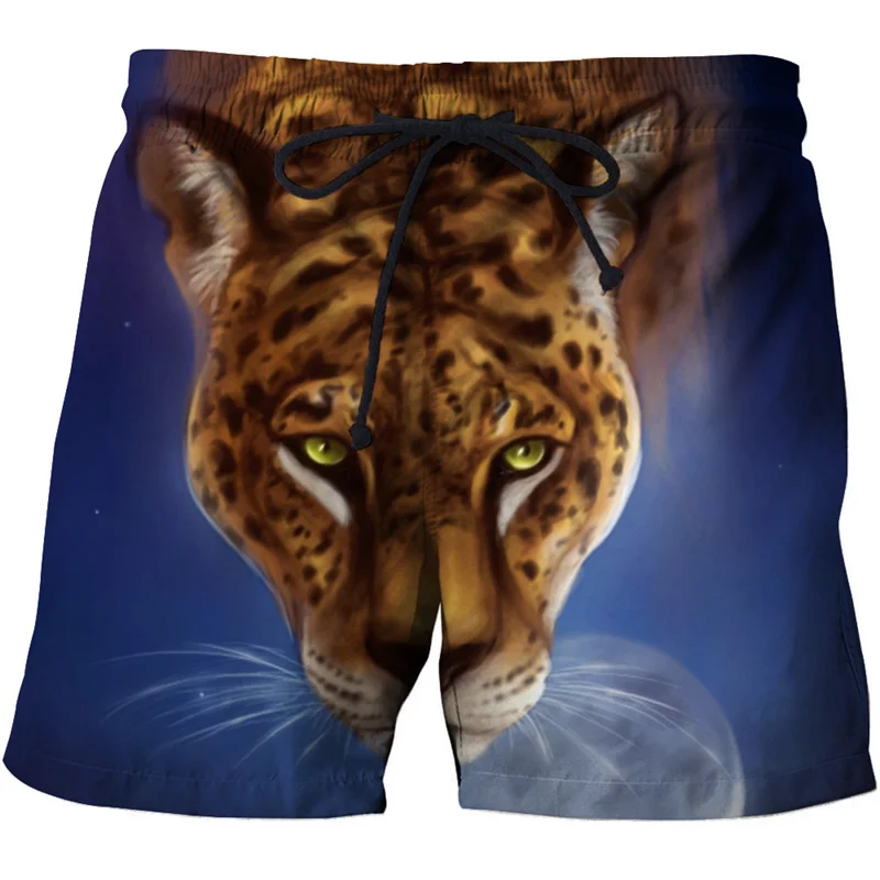 2023 New Summer Lion Graphic 3D Printed Shorts Pants Men Beach Shorts Casusal Fashion Homme Male Swim Trunks Ropa Hombre Shorts