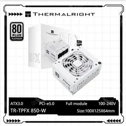 Thermalright TR-TPFX850 White SFX full module Embossed pattern plate case power supply, support ATX3.0 /pcie5.0(650W/750W/850W)