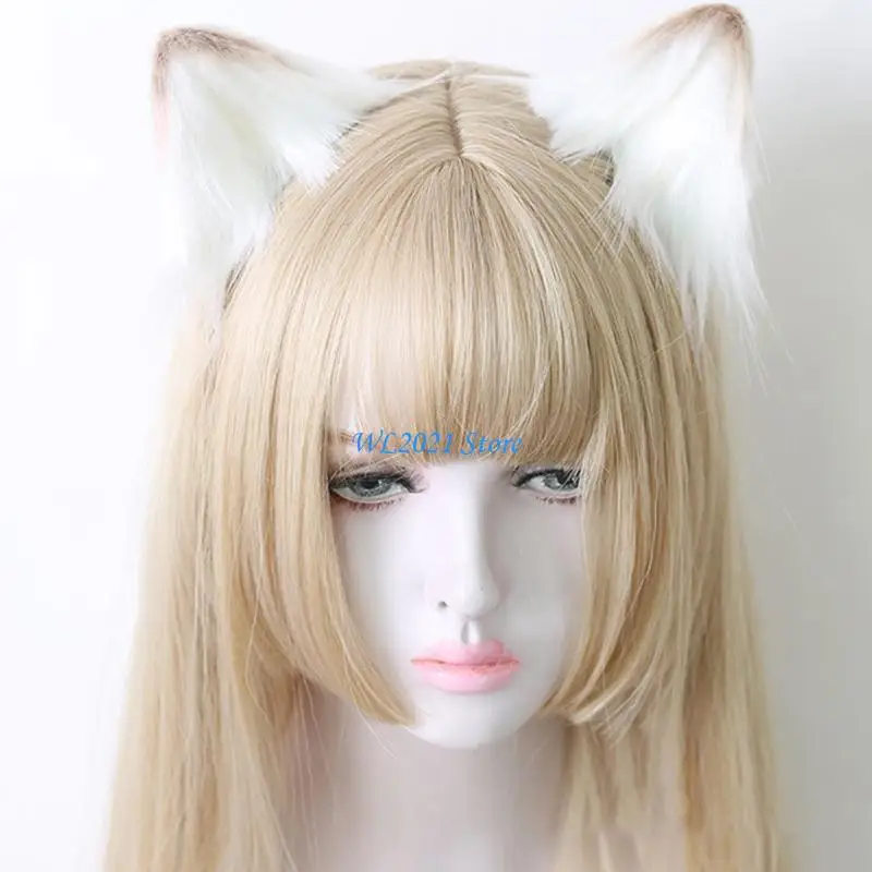

G5GC Handmade Hair Bands Delicate for Cat Ears Hairpin Hair Accessories for Party Dai
