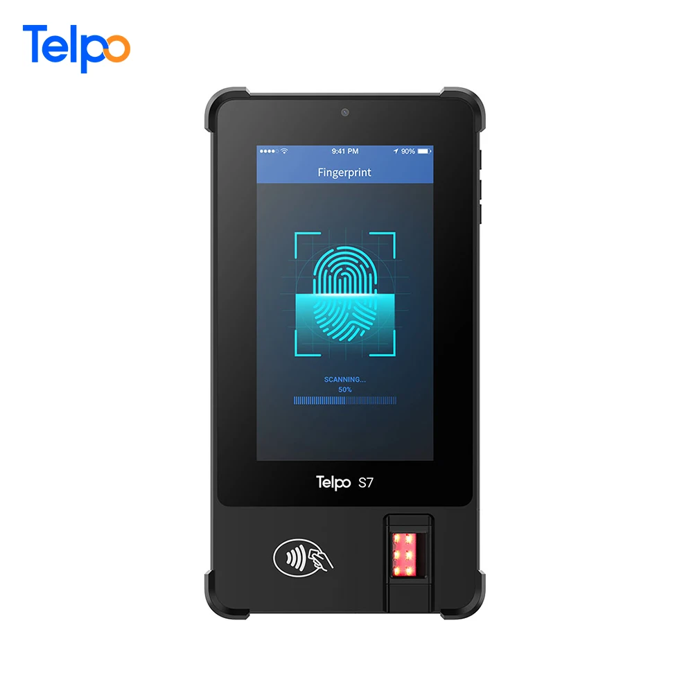 S7 7-inch IP65 Android Handheld Device Rfid Attendance Machine Biometric Tablet With Fingerprint