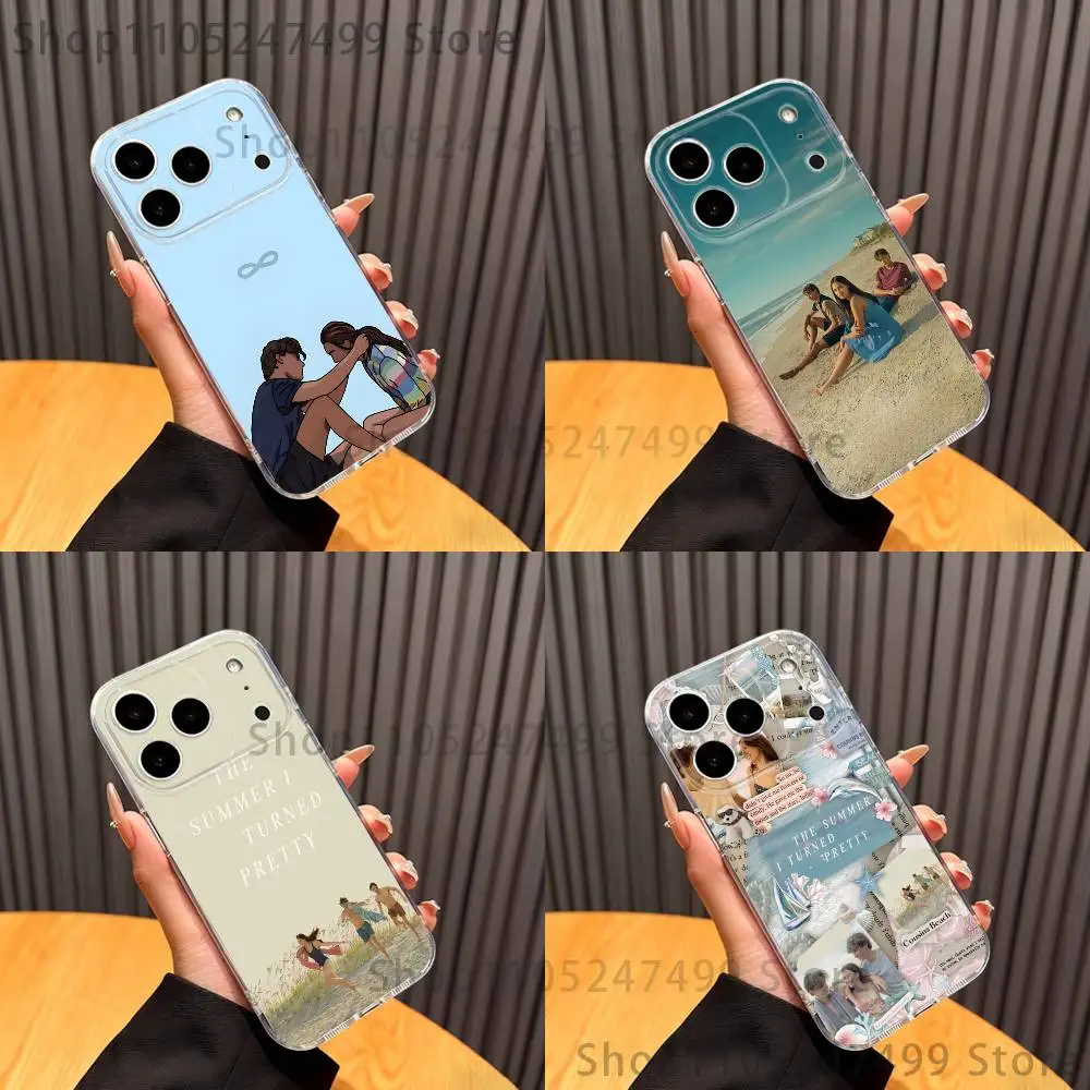 

The Summer I T-Turned Pretty Phone Case For iPhone 16,15,17,12,13,14,11 Max,Pro,Plus,X,XS,XR,SE4,E Mini Transparent Cover
