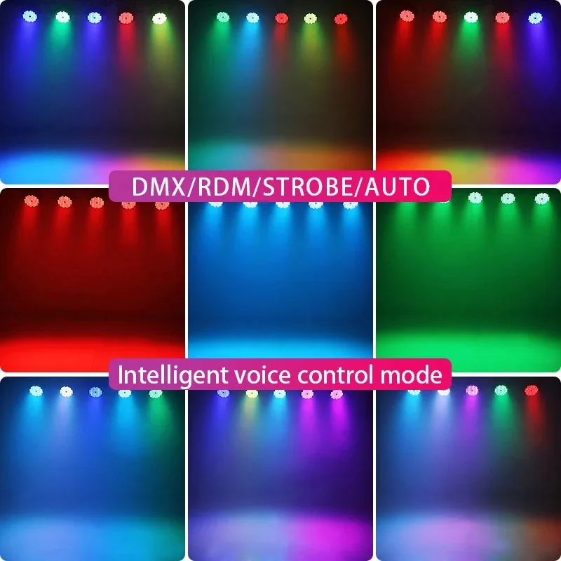 High Power RGBW Leds 54 Par Lights DMX512 Sound Activity 162W Disco Beam Party Light Stage Light for Ceiling Bar