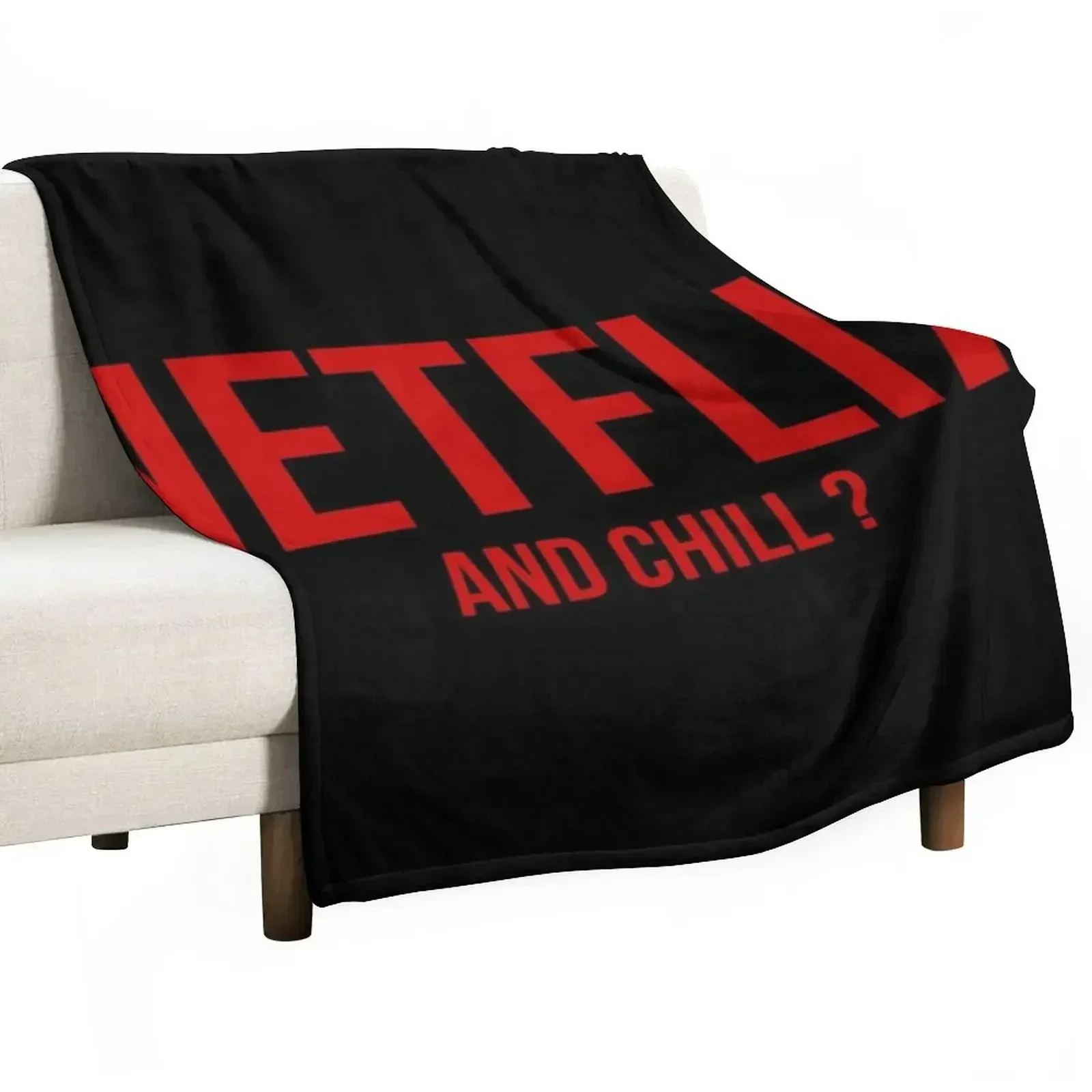 

Netflix and chill Throw Blanket Hairy Fashion Sofas heavy to sleep Blankets