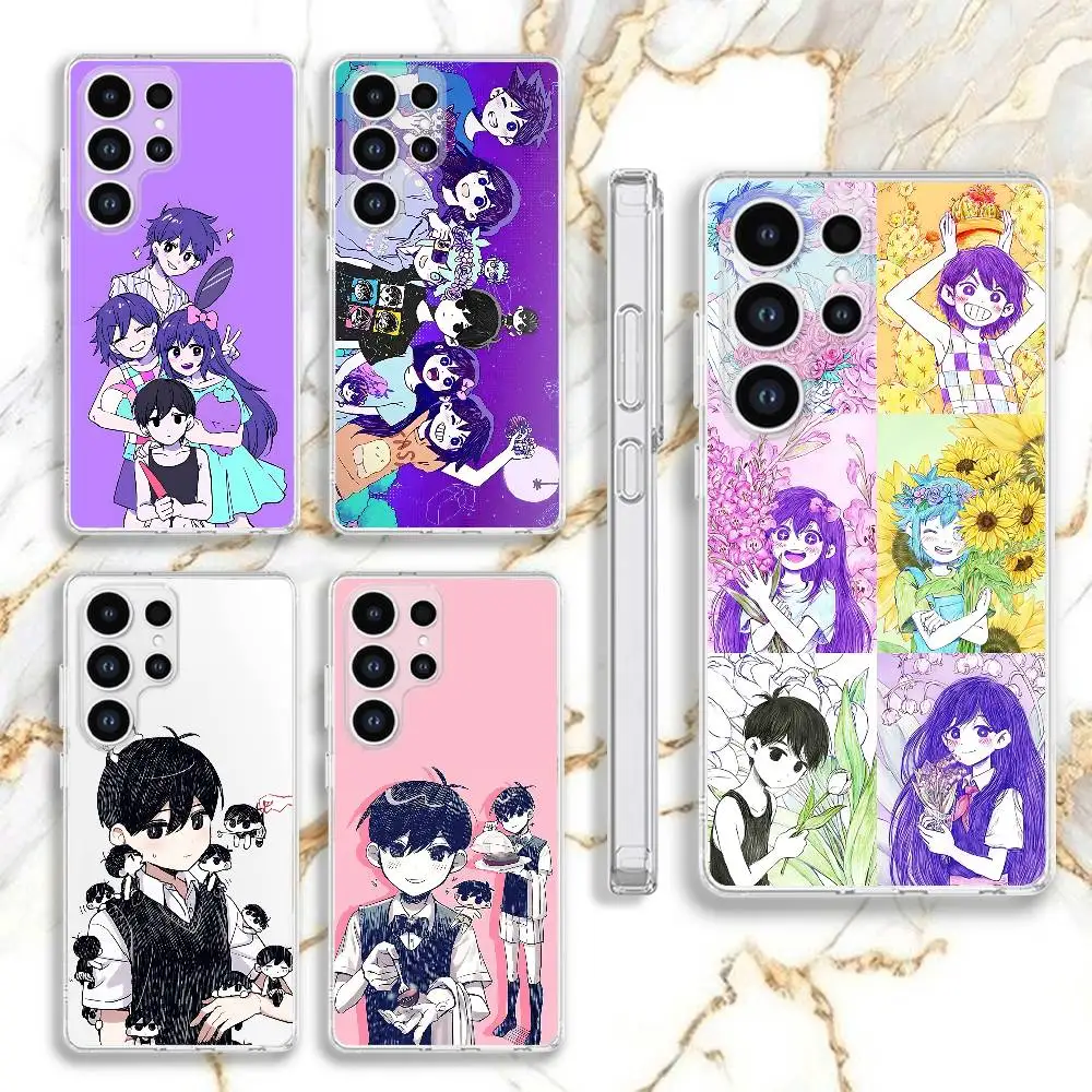 

O-Omori Sunny Mari Phone Case For Samsung S22,S24,S30,S10,S21,S25,S23,S10,PIus,Ultra,5G,FE,lite Transparent Cover