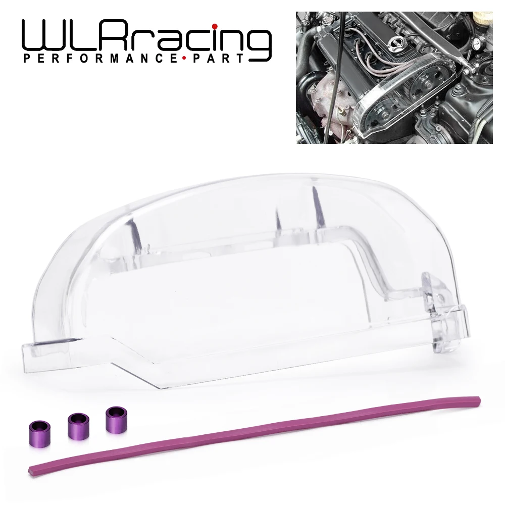 

WLR Clean Cam pulley Cover For 92-96 Mitsubishi Lancer EVO 1-3/DSM 4G63 4G63T Clear Pulley Cover Cam Cover Timing Belt