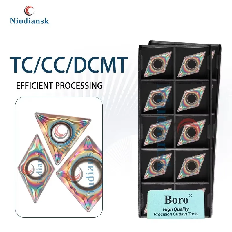 DCMT07/11 CCMT06/09 TCMT11 LM TF918 Numerical Control Lathe Color Turning Blades Processing Quenched Steel Cutting Tools Inserts