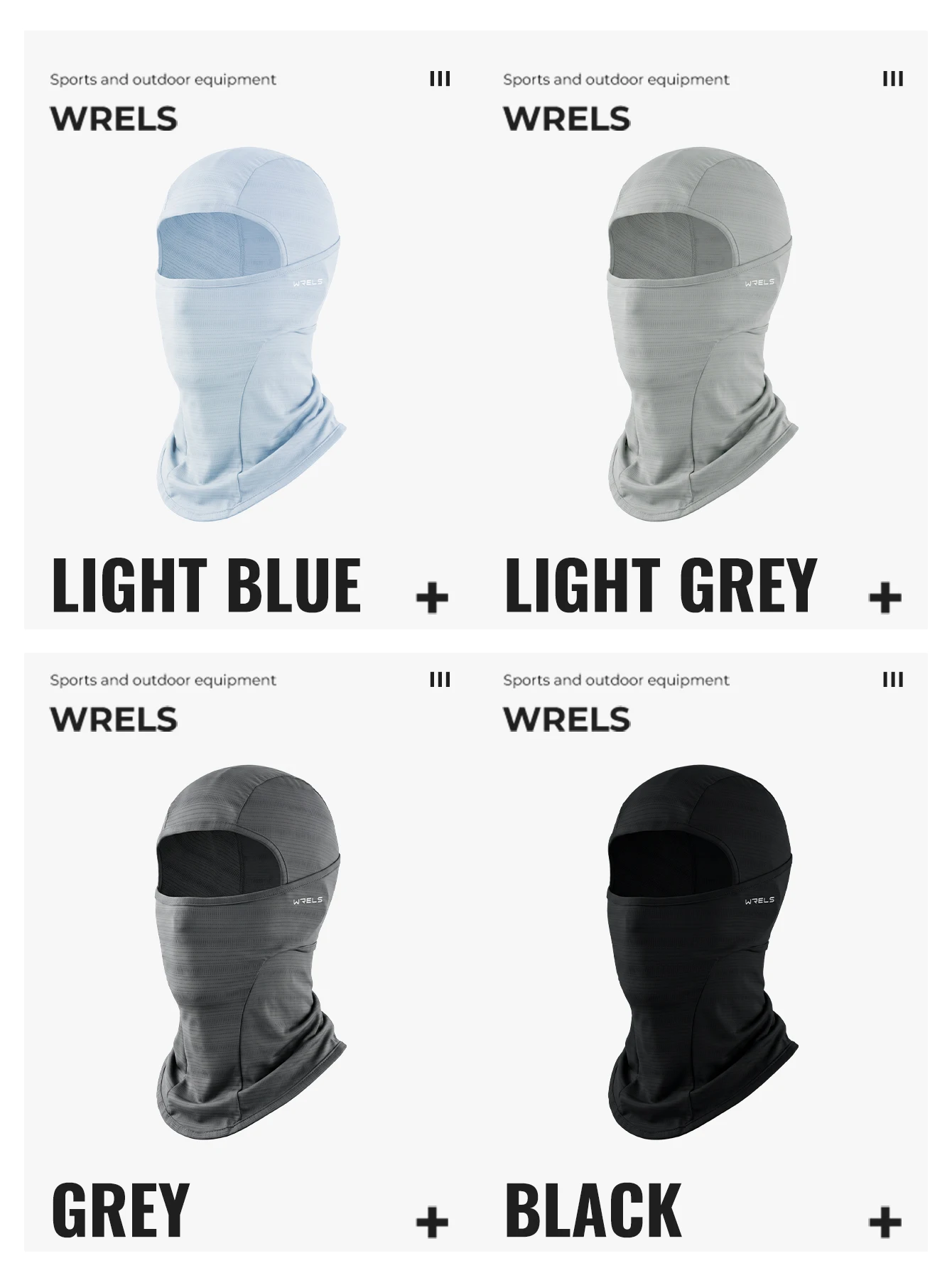 WRELS Balaclava-Maske für Skifahren, UV-Schutz, Eisseide, kühlende Gesichtsmaske, Shiesty Hood, atmungsaktiv, für Radfahren, Motorrad, taktisches Bandana – Detail 11