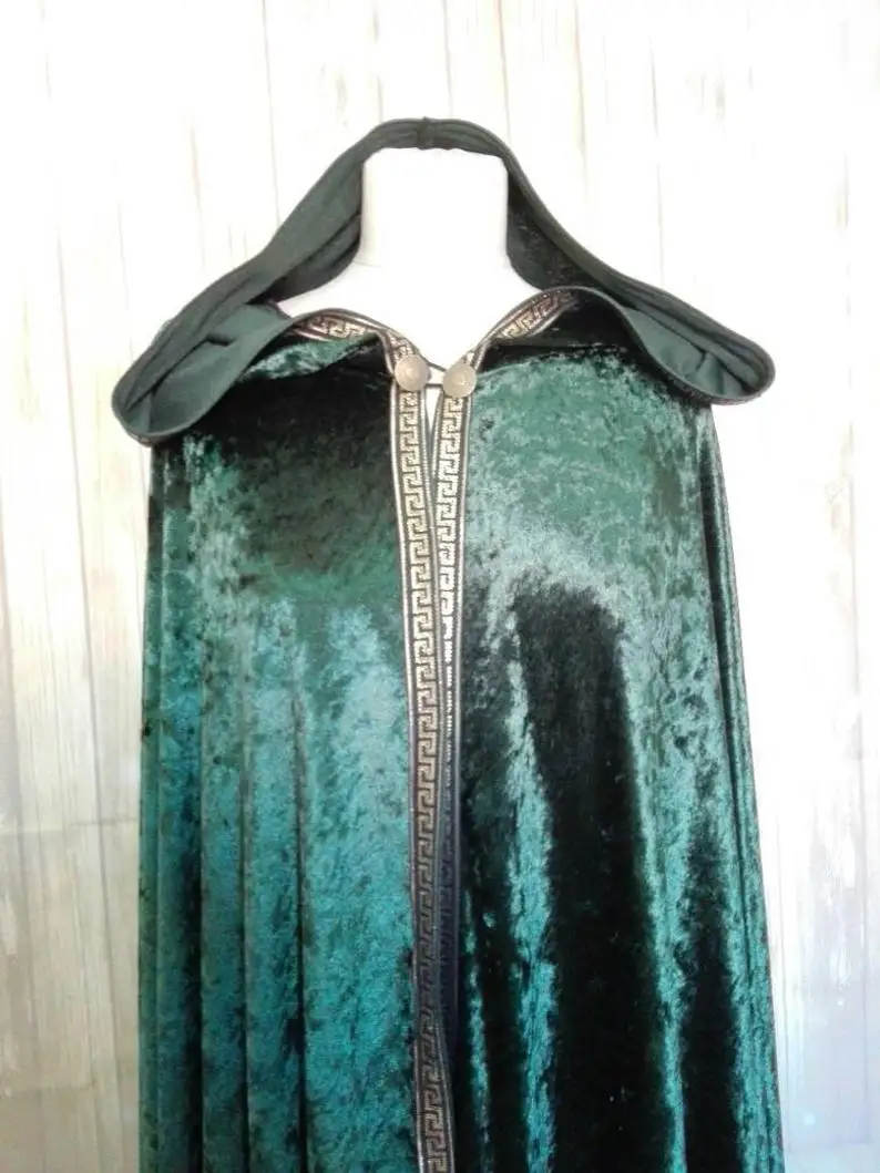 Elf Velvet Mantle of Chenille cloak capelet Santa Cloak Cosplay costume Hooded cloak wedding cape wrap