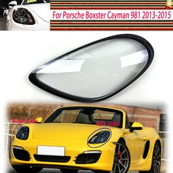Fit For Porsche Boxster Cayman 981 2013-2015 Car Headlight Transparent Lampshade Headlamp Cover Lamp Shell Headlights Lens