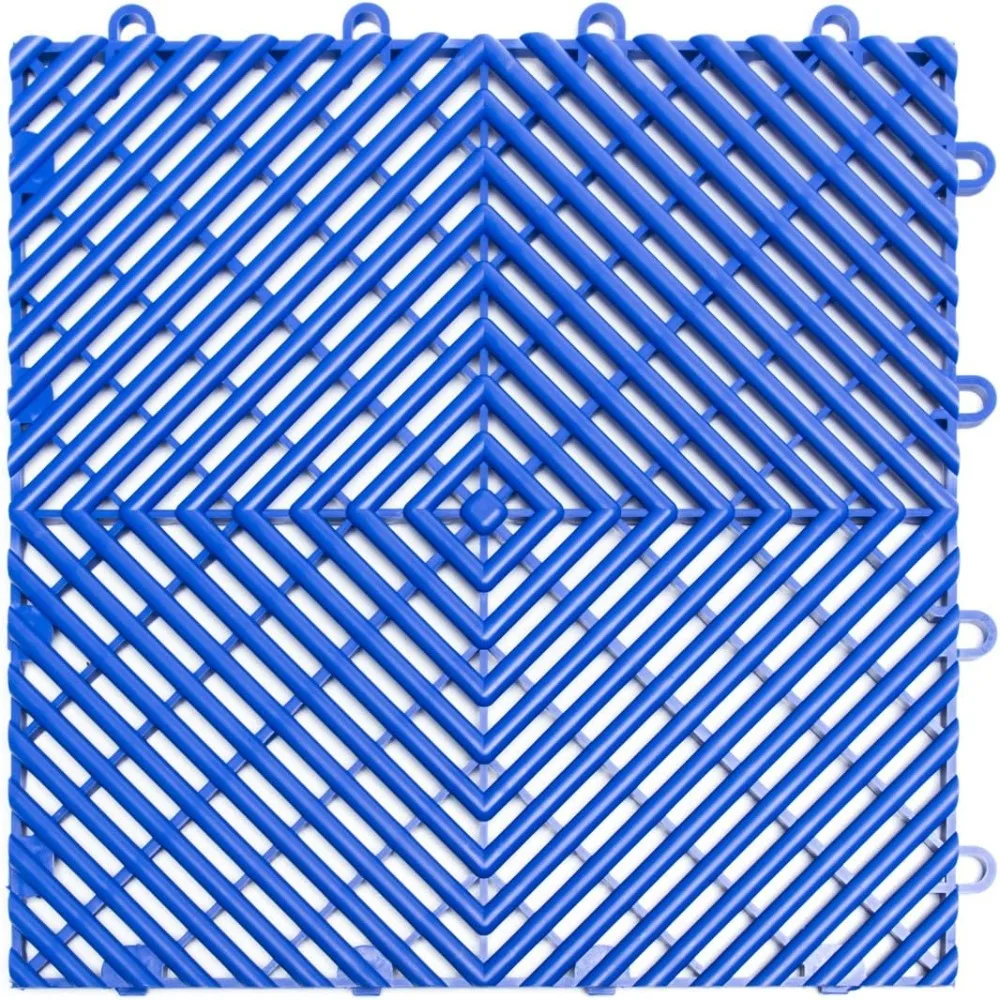 

Free-Flow Open Rib Self-Draining Design, Durable Copolymer Plastic Interlocking Modular Garage Flooring Tile (48 Pack)