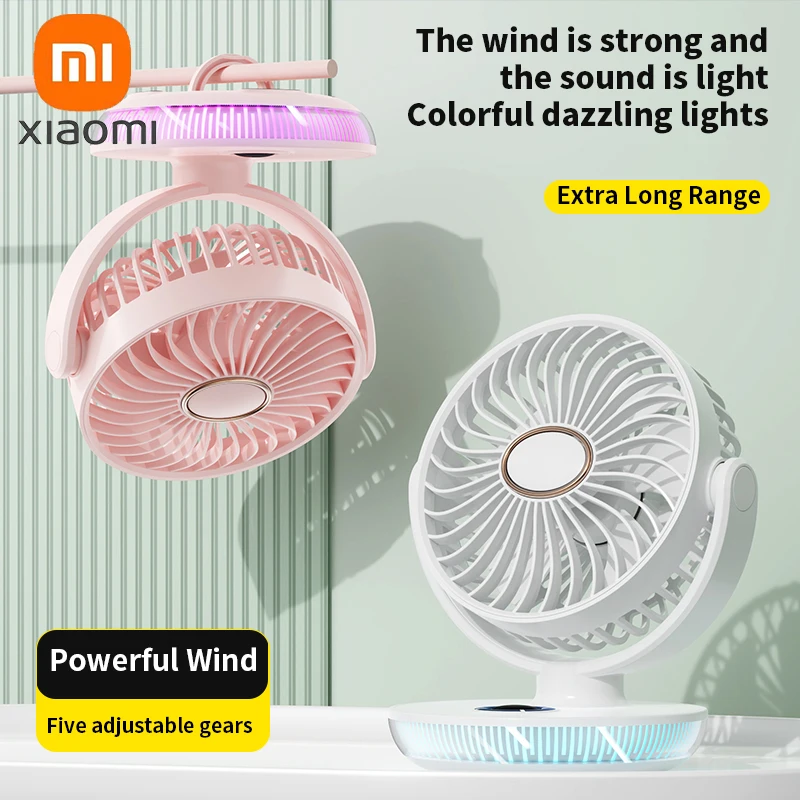 Xiaomi Air Circulation Fan Wireless Remote Control LED Screen 5 Gears Wind 48Hours battery Life Swing Head Remote Control Fan