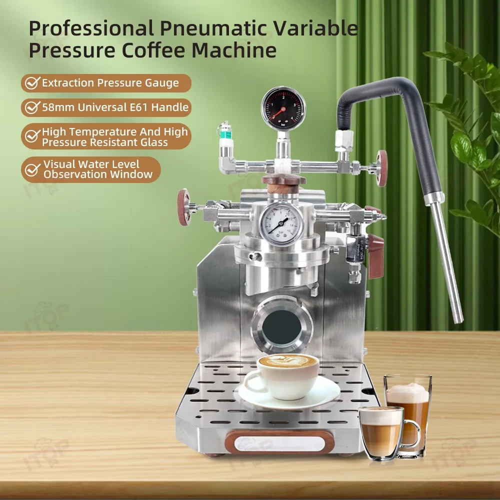 Macchina da caffè professionaleMacchina da caffè pneumatica Espresso manuale Estrazione domestica commerciale Caffè pneumatico a pressione variabile