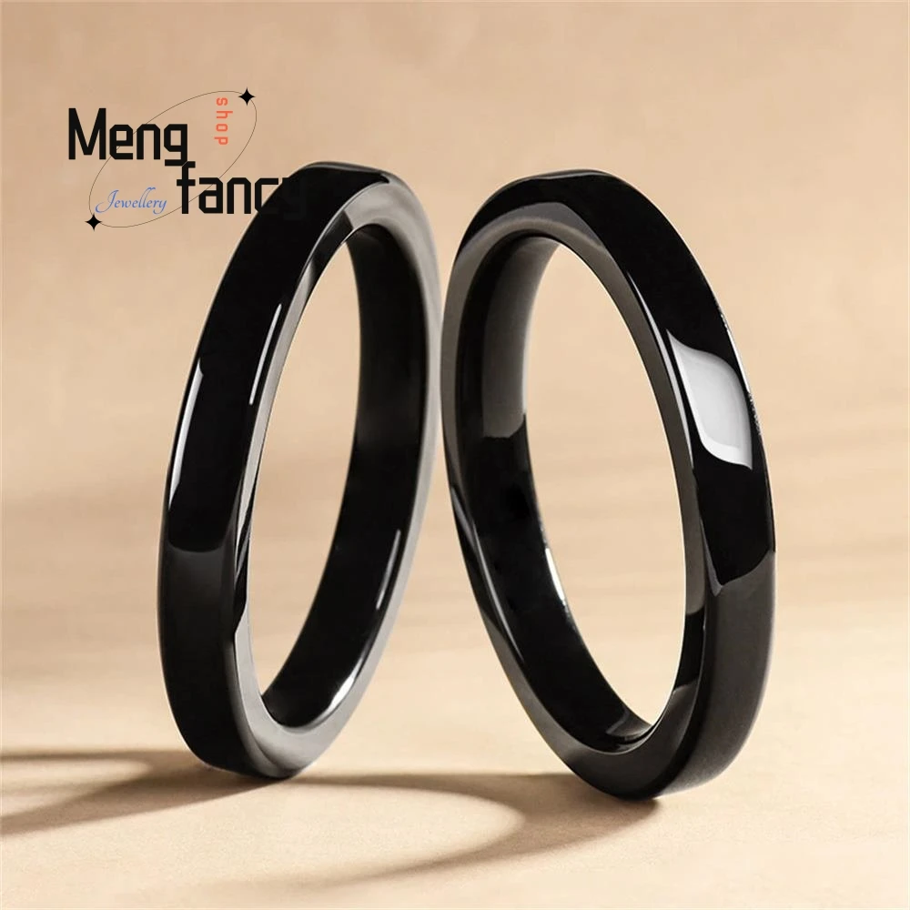 

Genuine Natural Hetian Jade Mo Yu Positive Circle Peace Bracelet High-grade Exquisite Luxury Fashion Jewelry Couple Holiday Gift