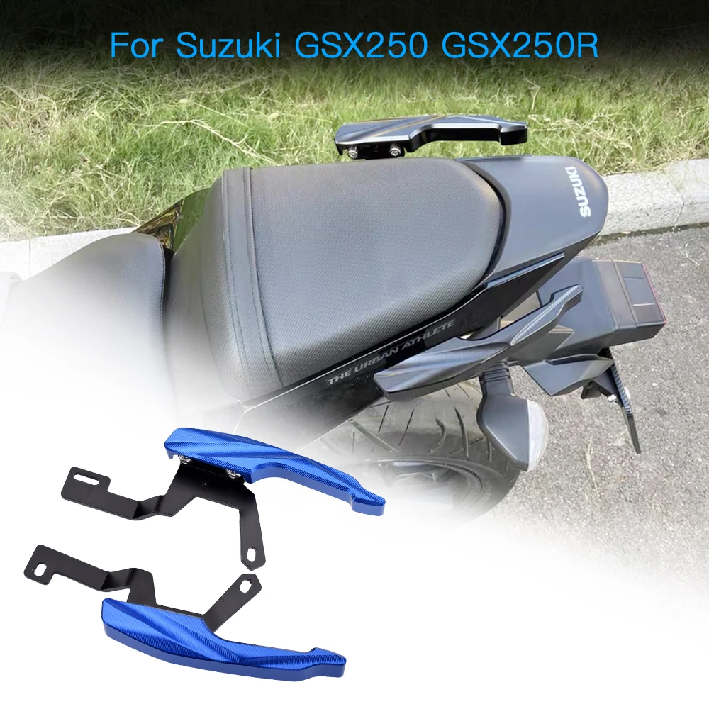 Motorcycle Handrail Tail Bracket Handle CNC Aluminum Tail Armrest Thickened Rear Passenger For Suzuki GSX250 GSX250R 2017-2024