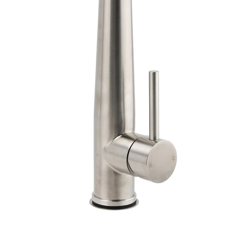 Imagem -06 - Kylins-torneira de Pia Gourmet Inoxidável Escovado Gooseneck Tap Torneira de Cozinha Torneiras de Banheiro Acessórios de Cozinha Misturador