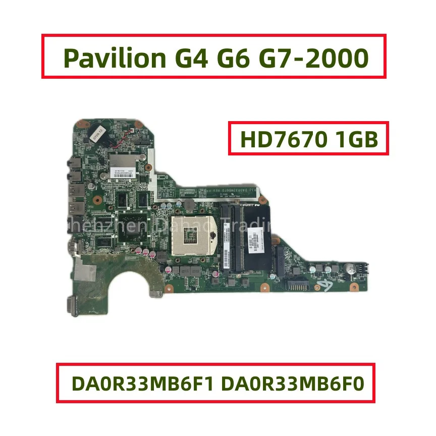 Motherboard Motherboard untuk HP G4-2000 G6-2000 Motherboard Laptop G7-2000 dengan HD7670 1GB-GPU HM76 680569-001 680569-601