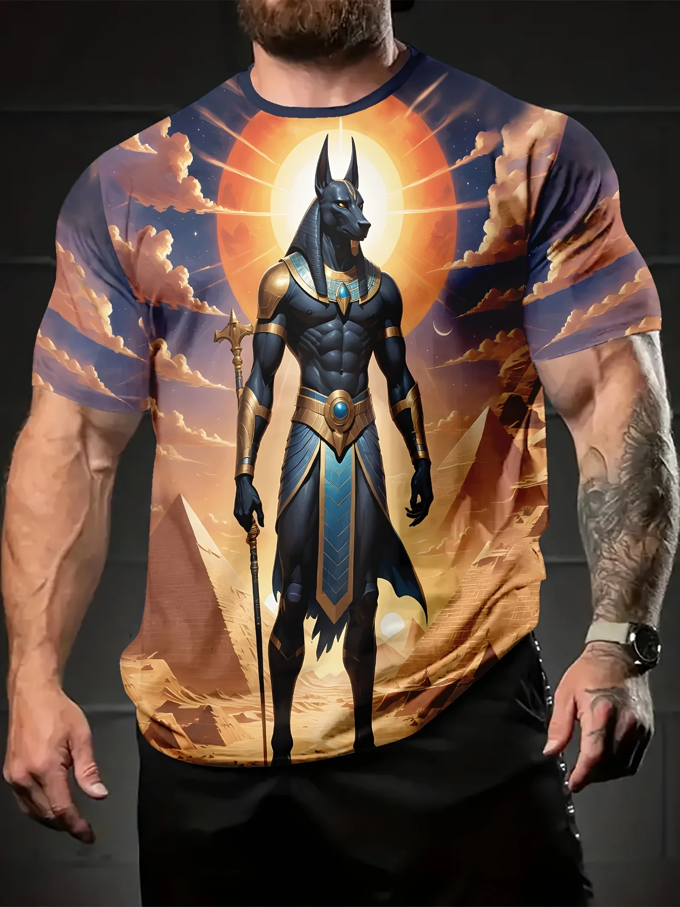 

Adult Summer 3D Printed Short Sleeve Outdoor Casual Quick Drying T-Shirt Large Size Extra Size Breathable Short Sleeve