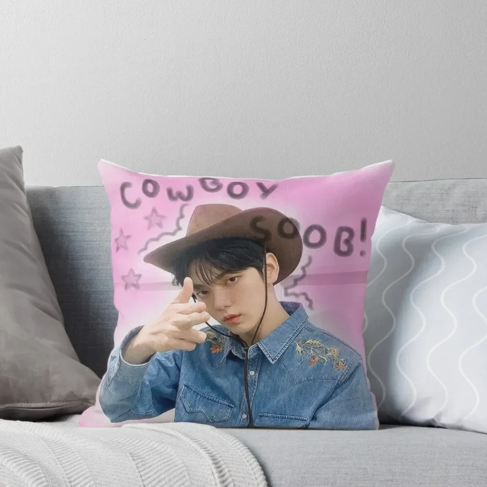 soobin Throw Pillow Cushion Cover For Sofa anime girl Cushion Covers For Living Room Pillow Decor pillow