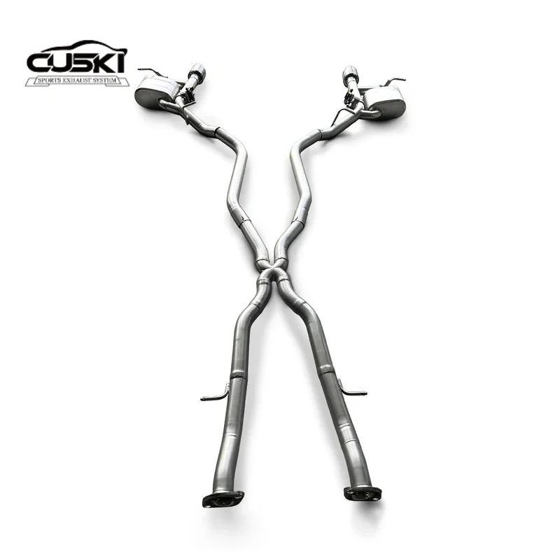 High performance exhaust components suitable for Jeep Grand Cherokee 2011-2020 3.6 stainless steel valve cat back exhaust pipe