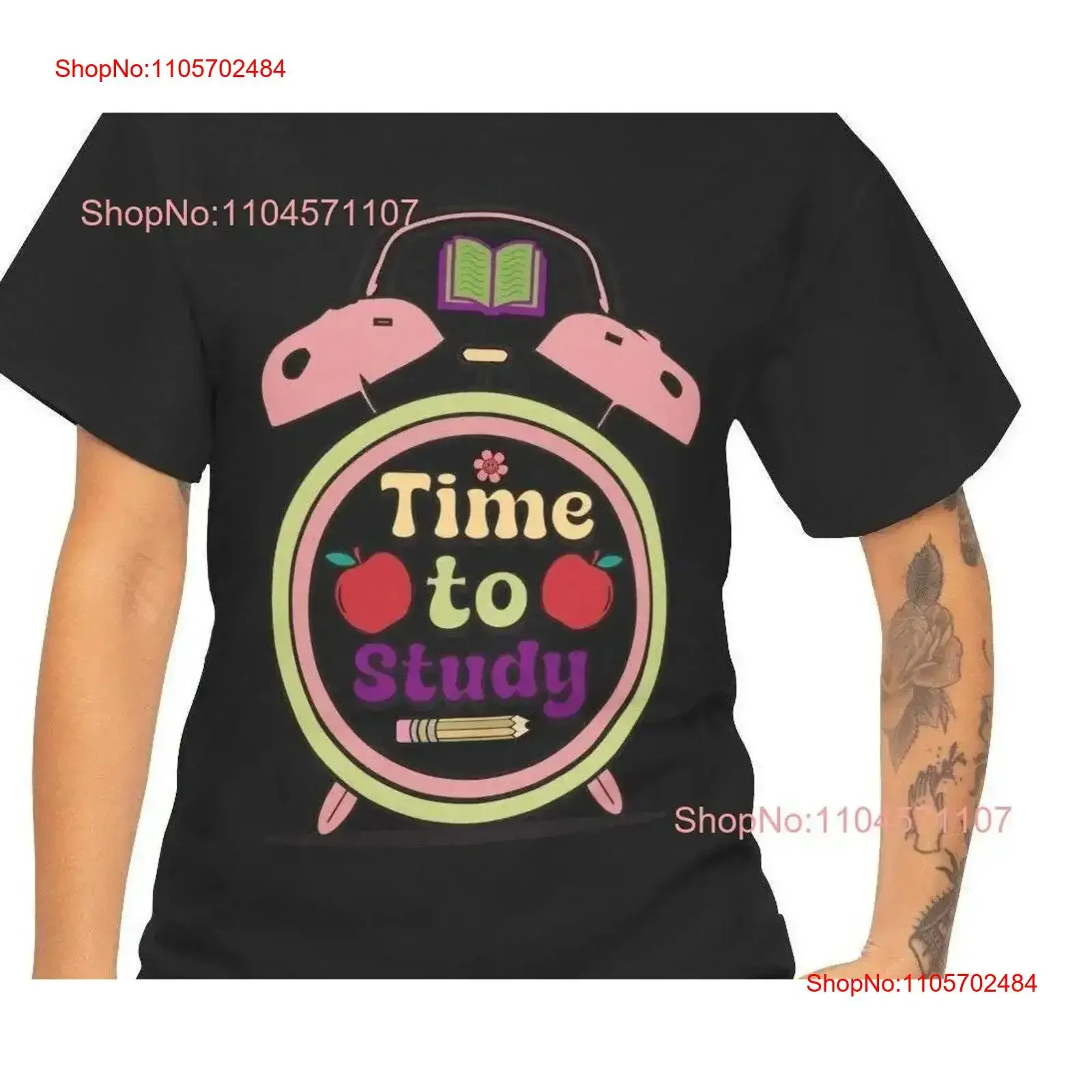 Motivational Time to Study T Shirt Encouraging for Students vintage Washed Stylish Versatile Comfortable Breathable Unisex