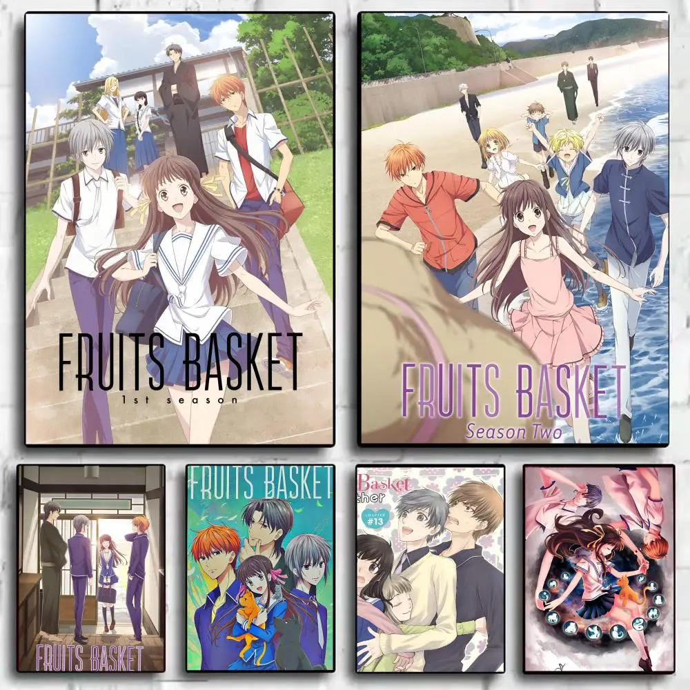 

Amine F-Fruits B-Basket Poster HD Art Sticky Wall Waterproof Home Living Room Bedroom Bar Aesthetic Decoration