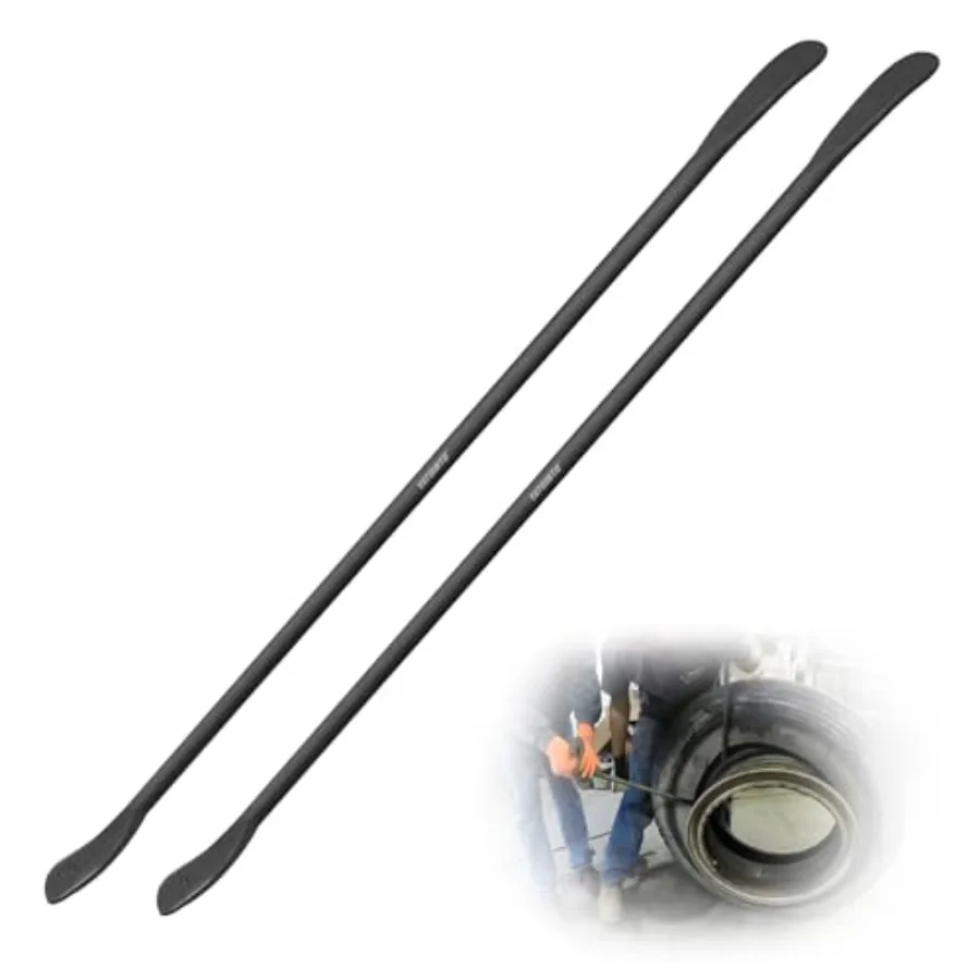 

2Pcs Tire Mount and Demount IronTire Bars for Semi Tires Tire Changing Removal Tool for Tubeless Tires Tire Spoons for Garage F