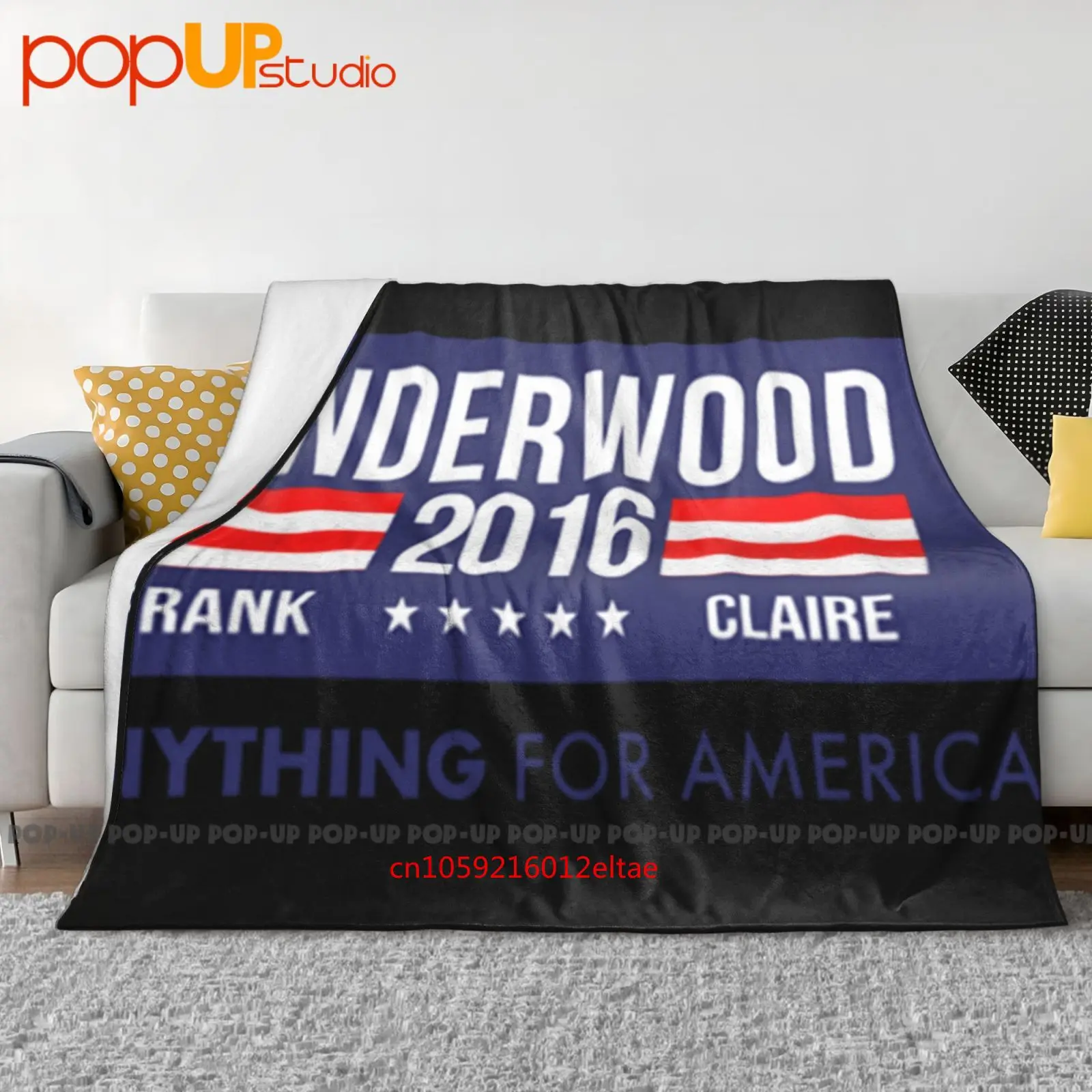 House Of Cards Tv Inspired Underwood 2016 & Cols Manta ultrasuave Edredón Funda de sofá de invierno Fundas de cama