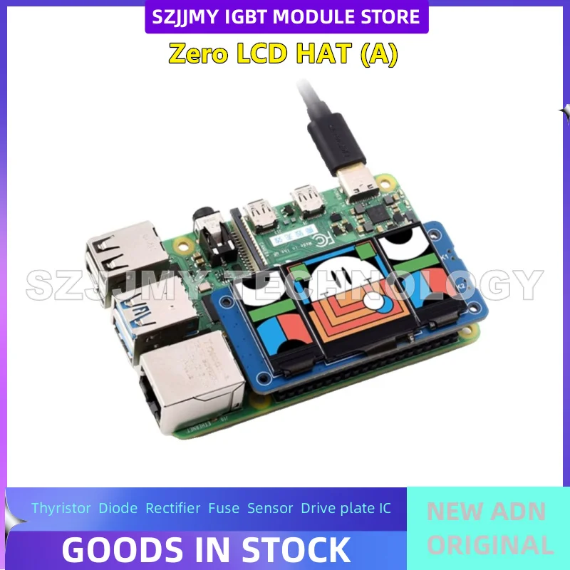 

Плата расширения Raspberry Pi с тройным ЖК-экраном, 1,3-дюймовый основной экран, 0,96-дюймовый двойной дополнительный экран, IPS-экран