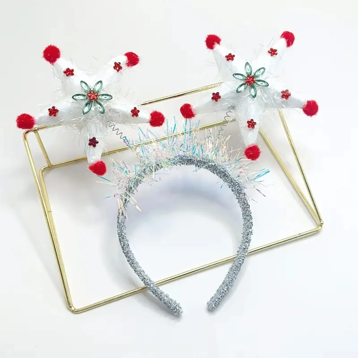 

Creative Christmas Snowflake Star Headband Female Fashion Hair Accessories for Christmas Party Gift