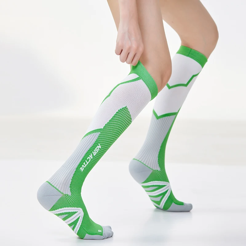 

Women Running Compression Socks Stockings High Quality Sports Socks for Marathon Cycling Football Varicose Golf Veins