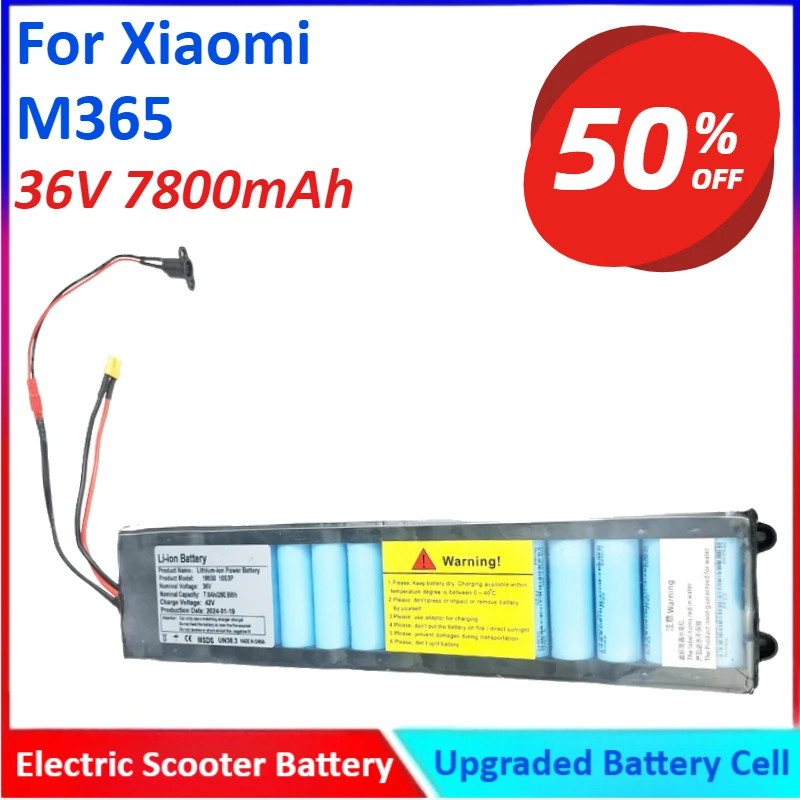 

36V 7800mAh Electric Scooter Battery For Xiaomi M365 Rechargeable Battery