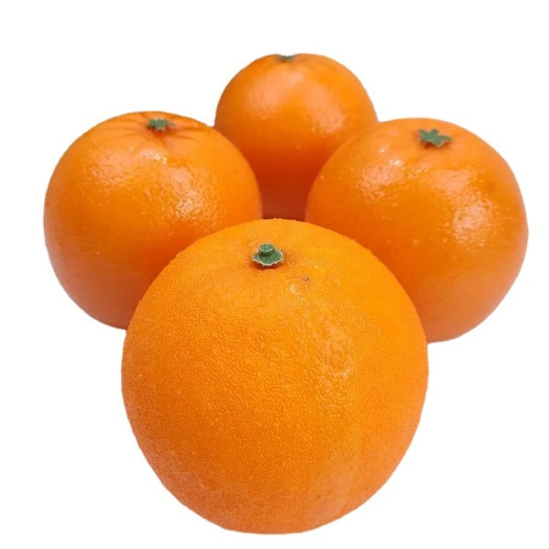 5 Stück 7,8x8cm Künstliche Orangen Heim-Schlafzimmer-Dekoration Künstliche Früchte Festliche Partyzubehör Ornamente Lebensmittel-Fotografie-Requisiten