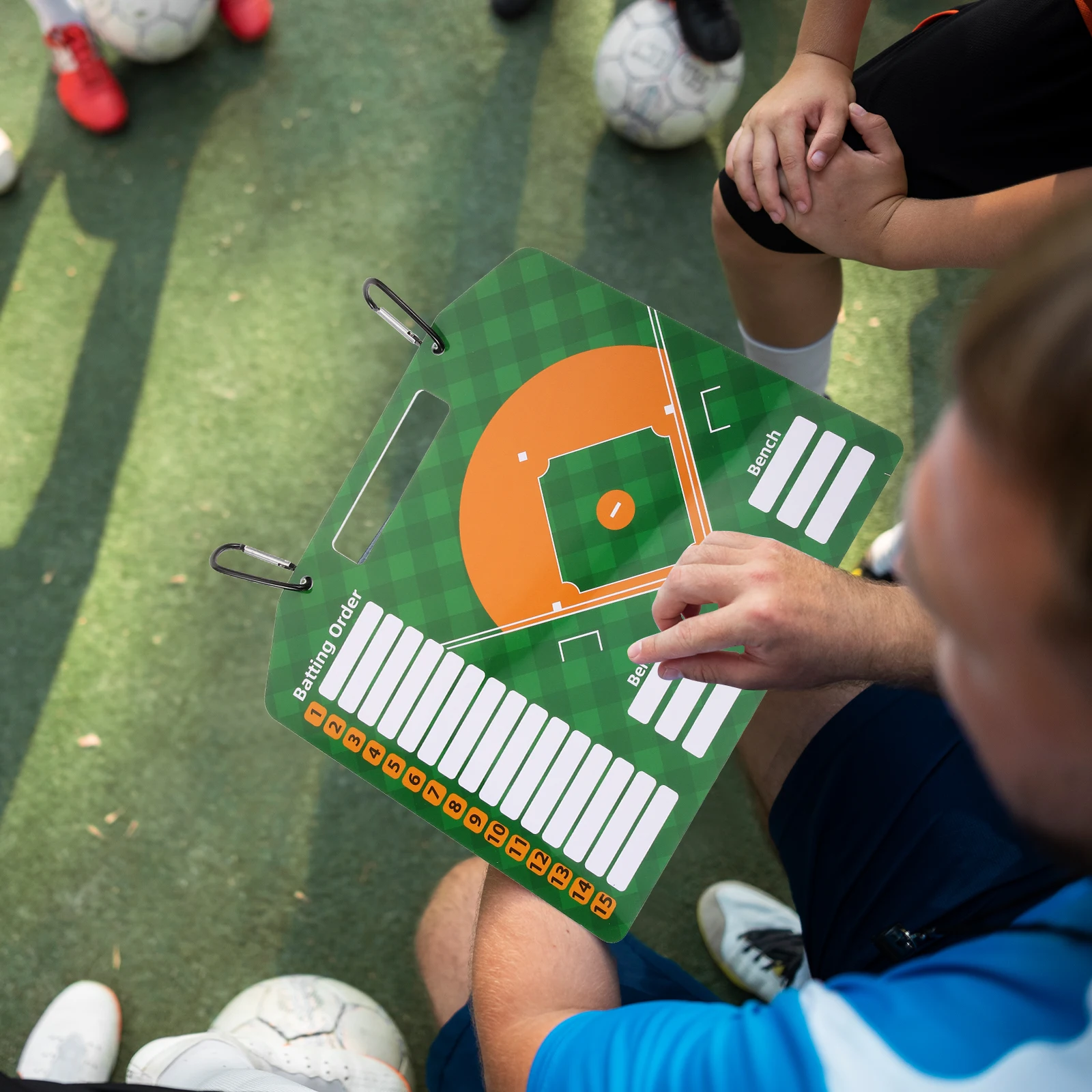 1 Set Of Baseball Coaches Tactical Board Reusable Dry Erase Portable Training Coaching Kit For Match Strategy Lineup Writing