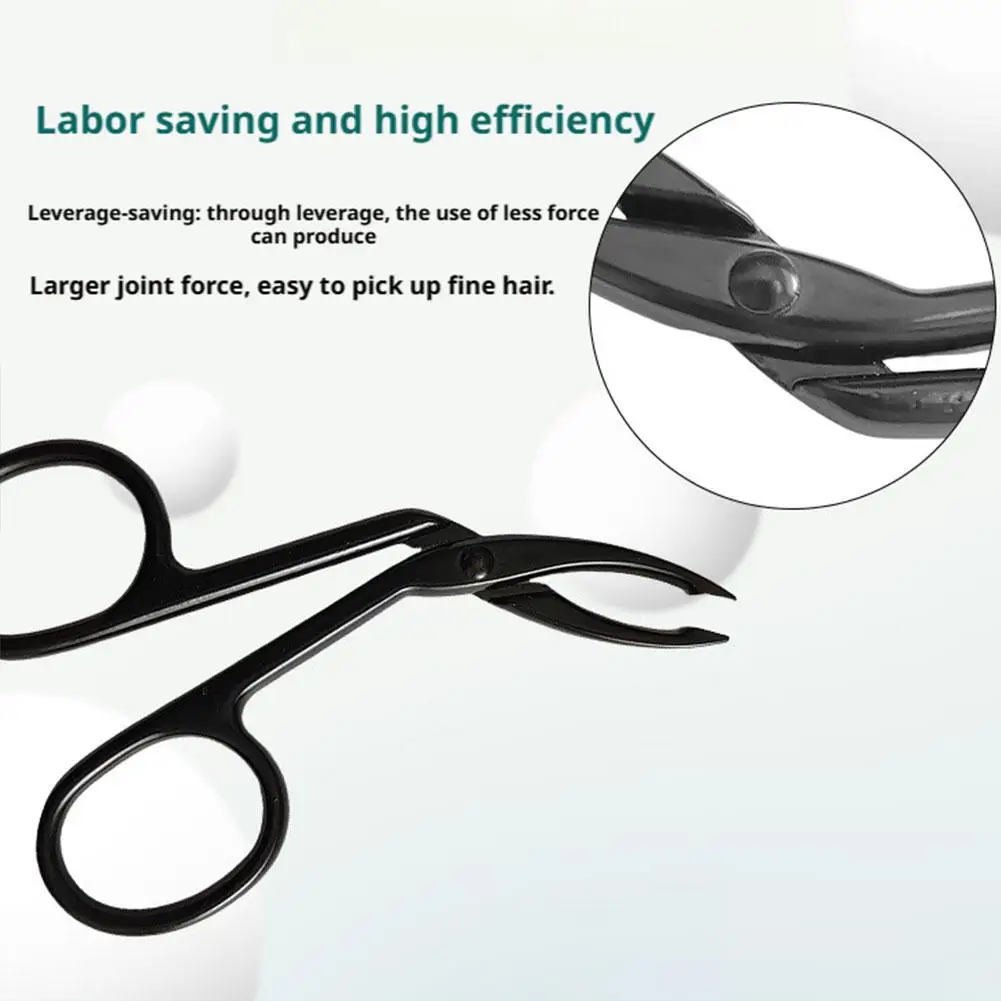 مقص على شكل ملاقط الحاجب شقة رئيس الملقط المائل رئيس الملقط مقص مقبض الملقط أدوات إصلاح الحاجب