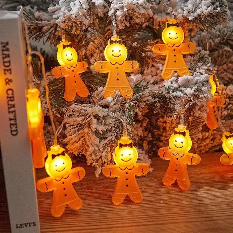 Árvore de Natal Decoração LED String Lights, Interior, Bateria, USB, Novidade, Quarto, Novo, 10m, 412, 2024