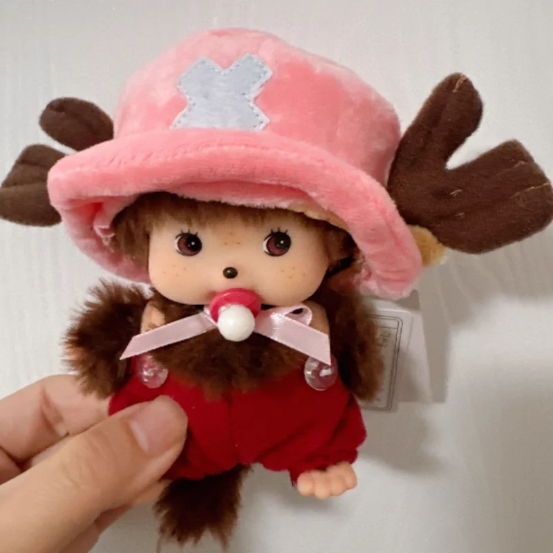 In Stock 15cm Mongon Monkey Kawaii Doll Keychain Bag Pendants Toy Hand Puppet Decompression Kawaii Doll Decoration Gift