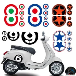 For Vespa PIAGGIO Primavera 150 SPRINT 150 GTS 300 Ie LXV 125 Reflective Helmet Decoration Motorcycle Body Stickers Waterproof