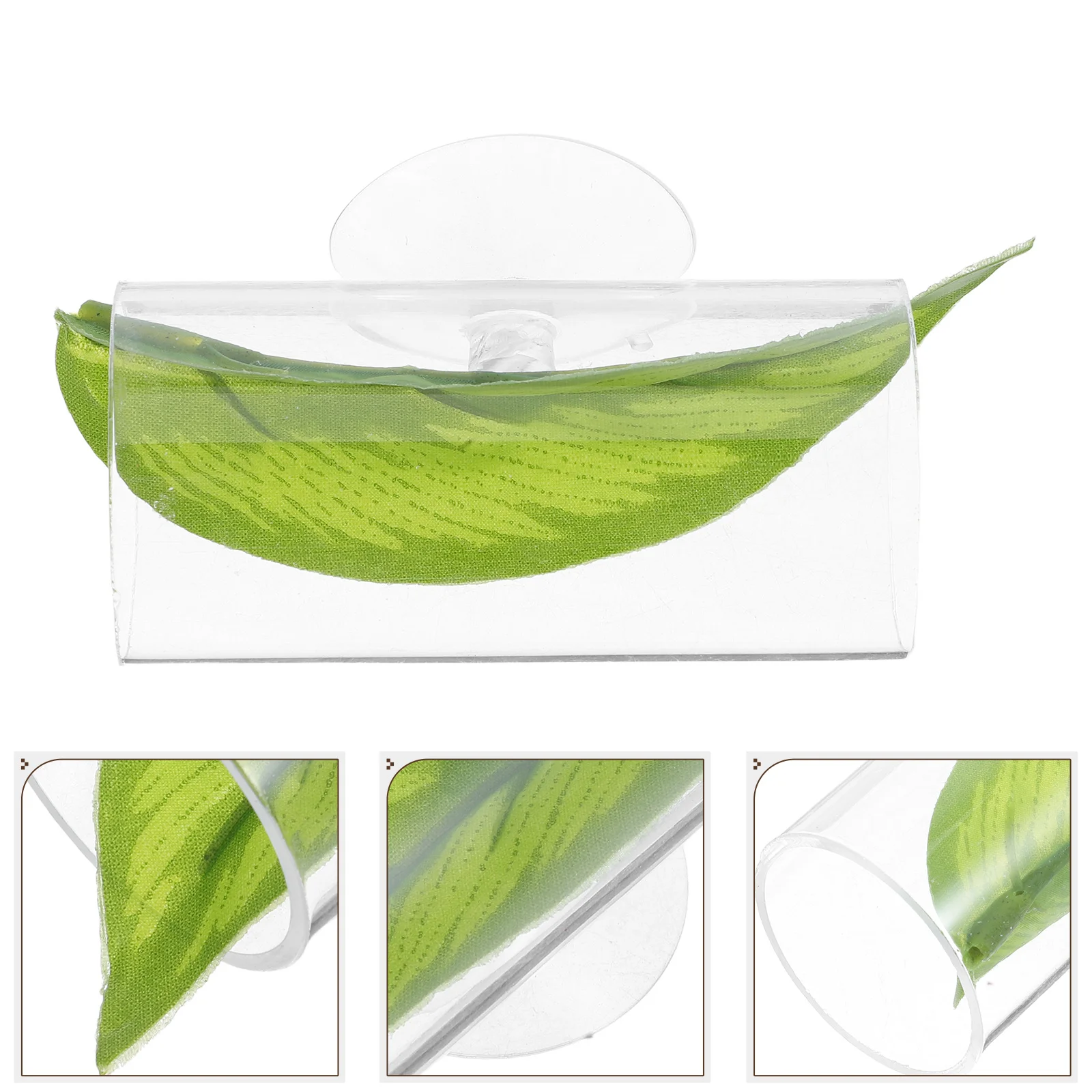 

Betta Hide Cave Acrylic Fish Tank Decoration Aquarium Tunnel Resting Leaf Bed Betta Aquarium Hideout Acrylic Accessory