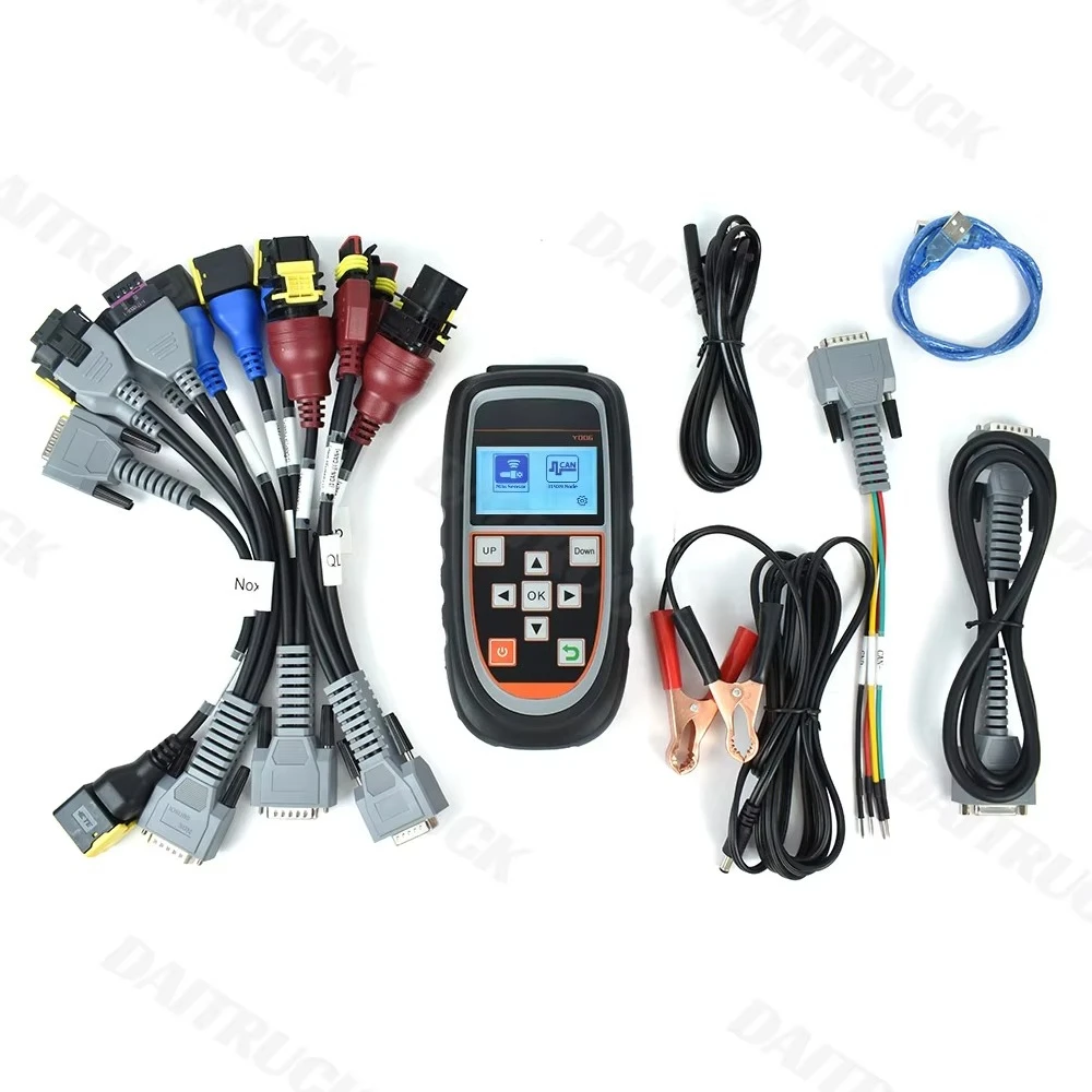 

X-truck Y006 Engine Analyzer Universal NOx Sensor Tool Urea Level/PM/Exhaust Temperature Diagnosis J1939 CAN BUS