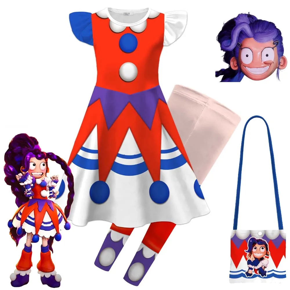 

2026 New Play Time Lily Cosplay Costume for Girls Funny Game Bobi 5 Dress Up Set Halloween Carnival Fancy Dress Outfit for Kids