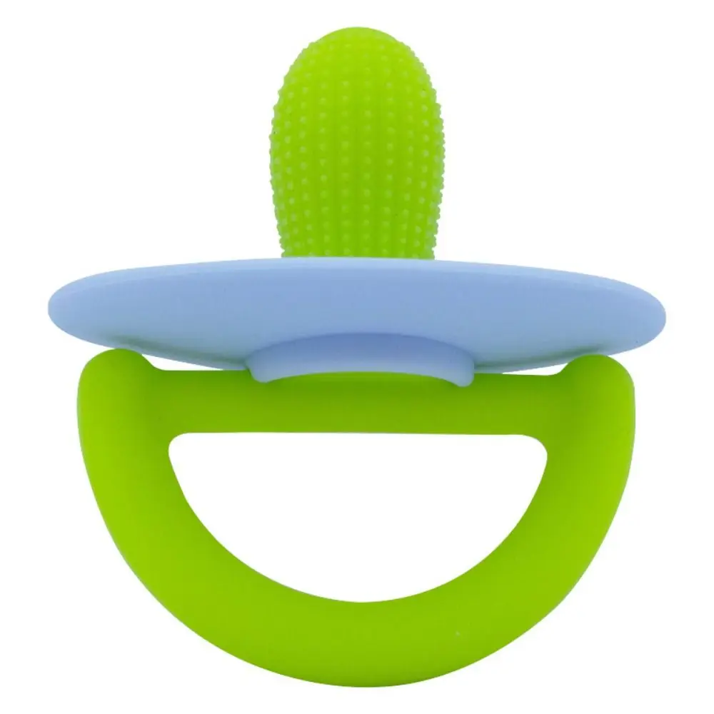 Cartoon Baby Teethers Food Grade Silicone Baffle Design Baby Teething Toys Cactus Shaped Reusable Baby Grinding Stick