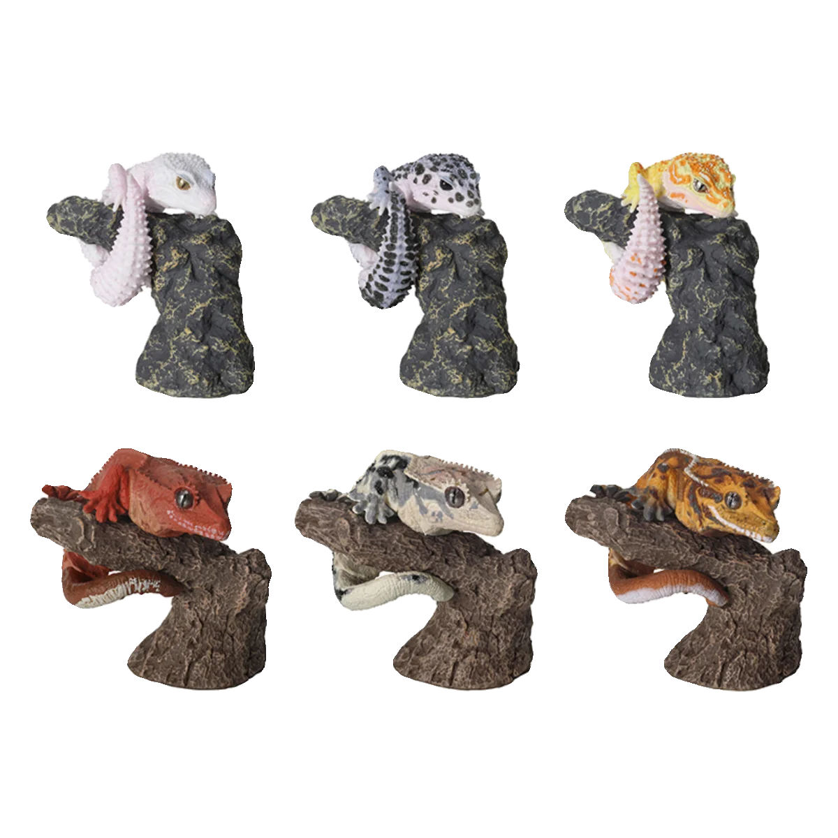 BANDAI-Gashapon Mini Figura Brinquedos, Guia Biomimético Animal, Lagartixa Leopardo, Colete Modelo em Estoque, Original